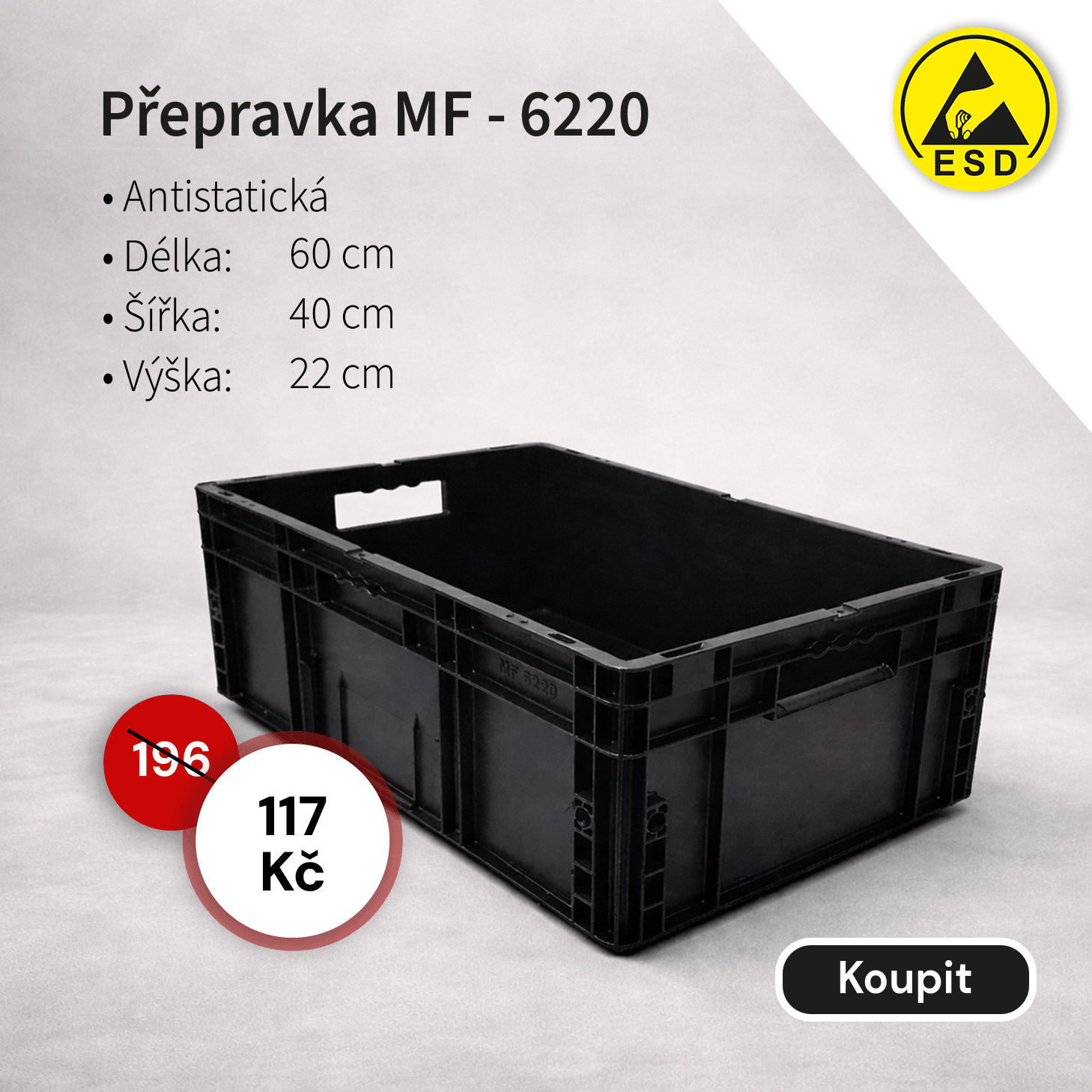 Přepravka MF - 6220 za akční cenu 117 Kč.