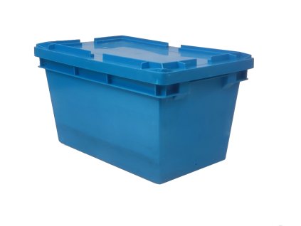 Přepravní plastový box s víkem - střední