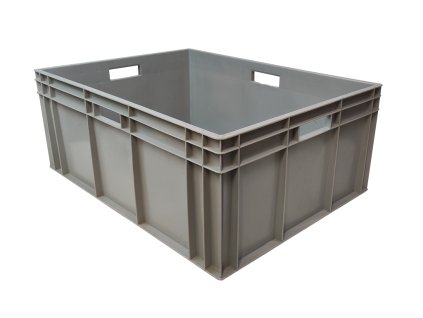 Plastový EUROBOX - šedý 4 rukojeti