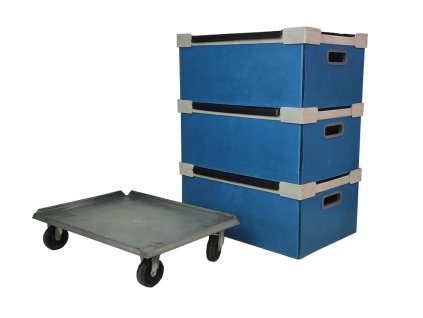 Set přepravek Correx 3 + 1 vozík ZDARMA