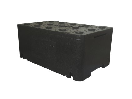 TermoBox PRO v černém provedení – izolovaný přepravní box.