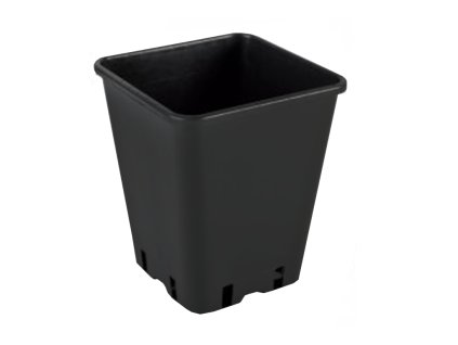 Plastový hranatý květináč 5,7 l s odtokovými otvory
