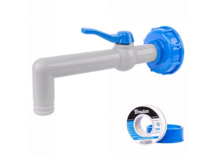 Sada adaptér IBC S60x6 s výpustným kohoutem 3/4″.