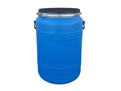 Plastový sud 120 l z HDPE s pákovým uzávěrem.