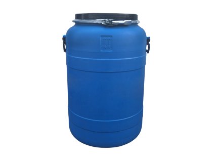 Plastový sud 80 l z HDPE s pákovým uzávěrem.