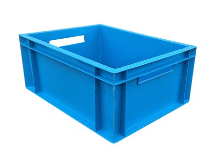 Plastová Euro přepravka ETAP 4316 40×30 cm se zpevněnými stěnami.