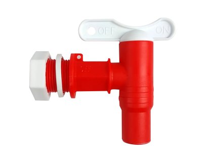 Plastový výpustný kohout pro sudy 50–500 l z HDPE.
