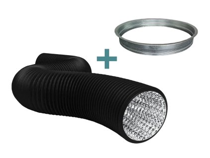 Ventilační potrubí COMBI BLACK Ø 315 mm pro vzduchotechnické rozvody.