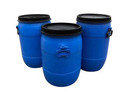 Plastový sud 50 l zaklapávací atyp s madly