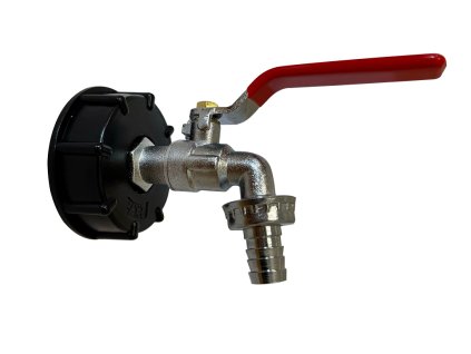 Adaptér IBC S60x6 (DN50) s kohoutem 1/2″ a těsněním – kompletní sada.