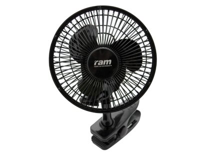 Ventilátor RAM 15 W s klipsem pro pěstební boxy.