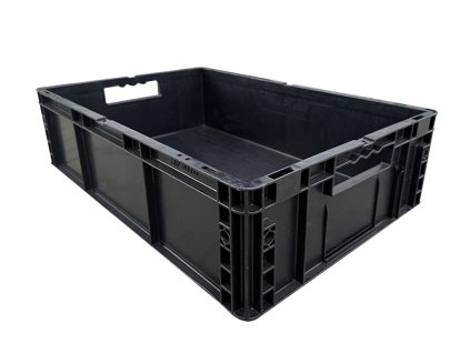 Přepravka KLT-MF 6170/2 plastová 60×40 cm s víkem.