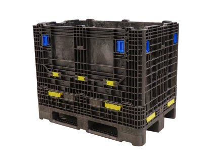 Skládací Bigbox 120x100x120 - 2.jakost plné dno, 2x vkladové okno