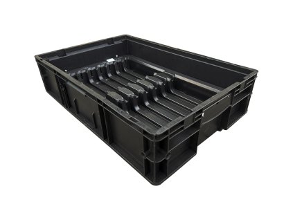 Plastová přepravka L-KLT-6147 s vnitřní přihrádkovou vložkou