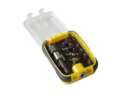 Sada bitů 15 dílů s magnetickým držákem.