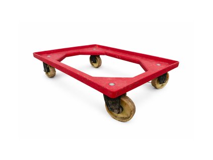 Podvozek pod přepravky 60×40 cm s plastovou základnou a otočnými kolečky