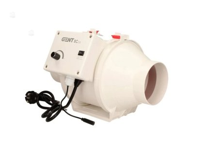 Potrubní ventilátor GENT 100 s EC motorem a regulací.