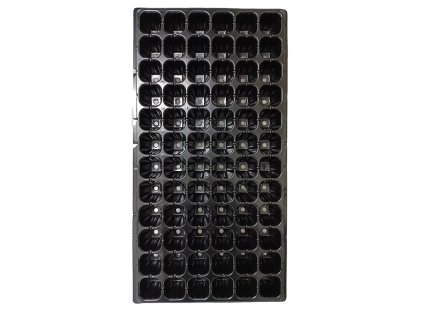 Plastová sadbová deska 72 polí pro výsev sazenic.