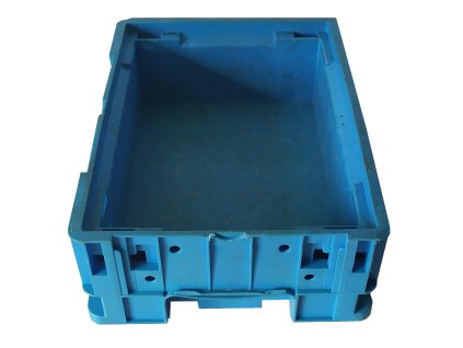 Přepravka KLT-4314 plastová 40×30 cm se zesílenou konstrukcí a víkem zdarma.