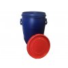 Plastový sud 50 l z HDPE se šroubovacím víkem.
