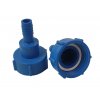 Adaptér k IBC S60x6 – plastová redukce s hadicovým nástavcem 3/4″.