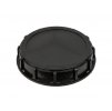 Horní víko nádrže IBC – šroubovací uzávěr z HDPE s těsněním, průměr 155 mm.