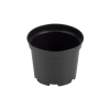 Černý kulatý květináč 5 l – celkový pohled