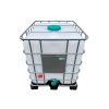 IBC kontejner 1000l - potravinářský  Plnící otvor DN 225, vypouštěcí otvor DN 80, plastová paleta