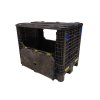 Skládací Bigbox 120×100×120 cm – paletový kontejner s bočními dveřmi.
