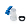 Klapkový ventil DN50 / 75 mm pro IBC nádrže.