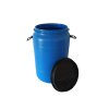 Plastový sud 120 l se zaklapávacím víkem a madly.