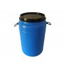 Plastový sud 120 l se zaklapávacím víkem a madly.