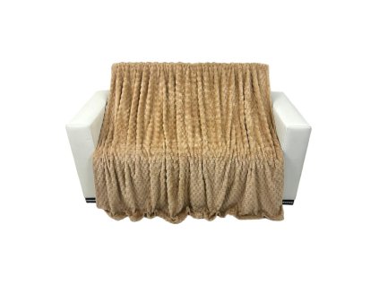 32152 2 jaro mikroplysova deka 200 x 230 cm blanket svetle hneda