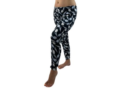 33890 novinka damske dlouhe leginy s tulipany