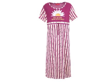 Noční košile  FEEL IN LOVE - fialová (Velikost 2XL)