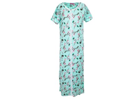Noční košile  Luční kvítí - zelená (Velikost 2XL)