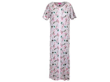 Noční košile  Luční kvítí -šedá (Velikost 2XL)