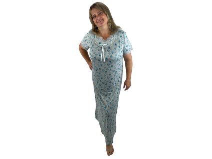 Noční košile HI LOVE - Šedá (Velikost 2XL)