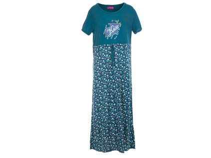 Noční košile Kiss- modrozelená (Velikost 2XL)