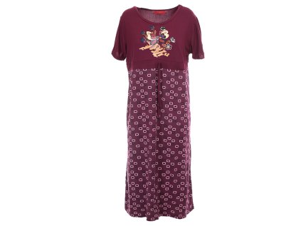 Noční košile Motýlci - bordó (Velikost 2XL)