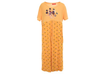 Noční košile Motýlci - žlutá (Velikost 2XL)