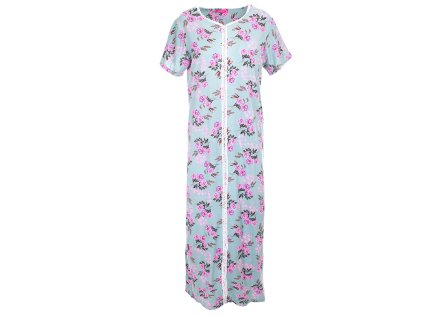 Noční košile Růžičky- zelenošedá (Velikost 2XL)