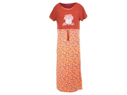 Noční košile The Curly - cihlová (Velikost 2XL)