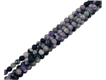 36681 achat mix barev s fialovou 8mm snura