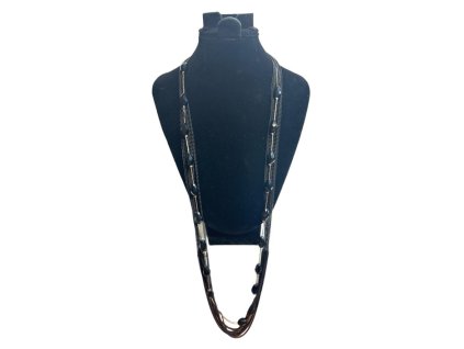 27606 metal nahrdelnik cerny s ozdobou