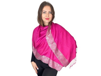 Šál Pašmína - Vivienna - Růžová