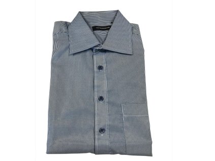 Pánská košile modré proužky vz.č.44 - doporučujeme volit větší (Velikost 2XL)