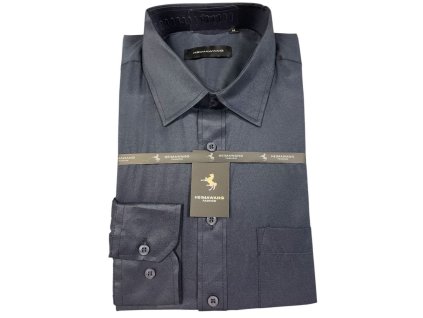 Pánská košile s dlouhým rukávem - temně modrá vz.č.17 (Velikost 2XL)