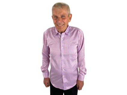 Košile růžový proužek a tmavý proužek