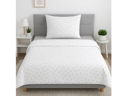 Bavlněné povlečení, jednolůžko - Jemná romance